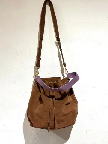 HINC NUNC 스웨이드 Bucket Bag 3way