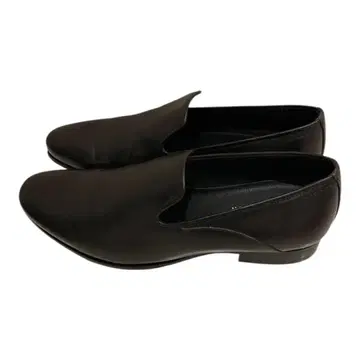 KATHARINE HAMNETT 블랙 가죽 슬립온