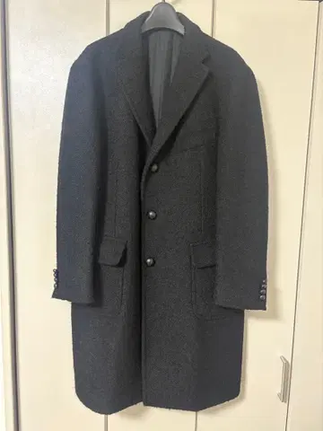 딸리아또레 블랙 체스터 코트 울 계열