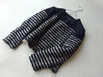 드로어 노카라 트위드 자켓