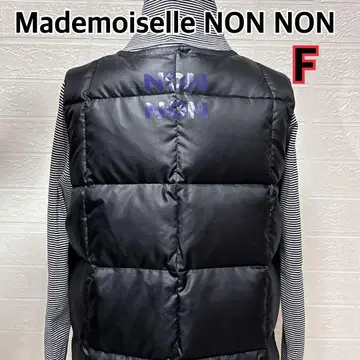 새상품급 마드모아젤 논논 다운 베스트 롱 기장 블랙 프리 사이즈