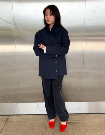 attisession 벌룬 팬츠 네이비 36