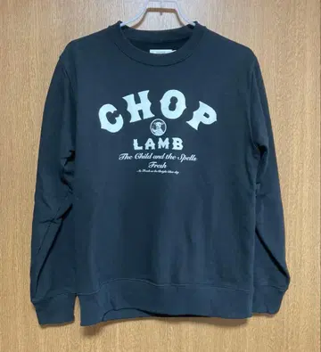 라무초프 로고 프린트 맨투맨 블랙