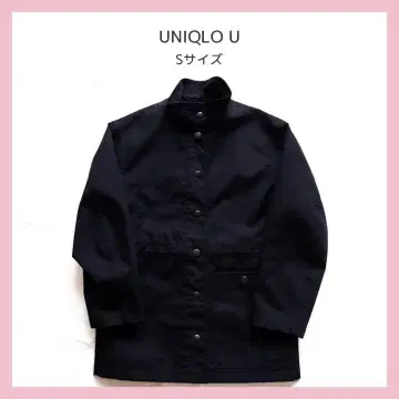 UNIQLO U 블록 테크 숏코트 S 사이즈 블랙
