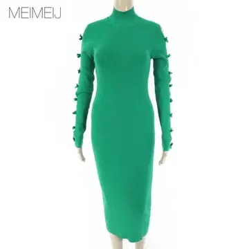 새상품 메이메이제이 롱 니트 원피스 40 EOP1745 M 사이즈