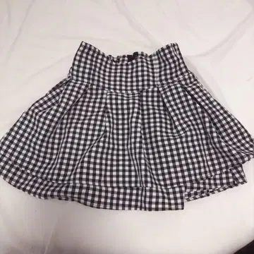 미셸마카롱 깅엄 체크 스커트