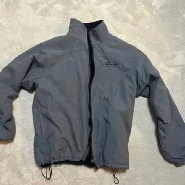 그레이 나일론 자켓 네이비 플리스 자켓 세트