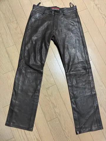 DAYTONA 가죽 팬츠 사이즈 40 다크 브라운