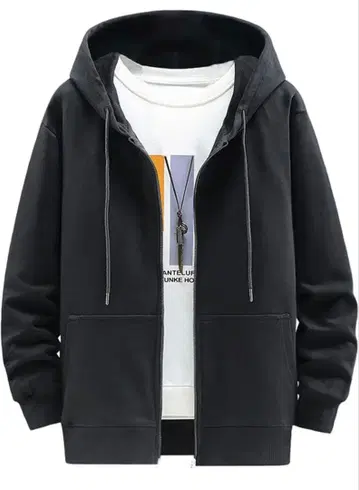 후드티 남성용 가을 집업 긴팔 무지 루즈핏 멋진 큰 사이즈 XL