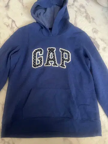 GAP 후드 부착 후드티 파랑