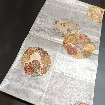 C46 치도리야 후쿠로 오비 은 꽃