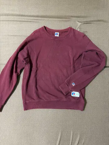 러셀 애슬레틱 M 앞V 버건디 트레이닝복