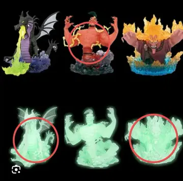 초절정 조형 디즈니 빌런즈 가챠 축광 말레피센트 드래곤 자파