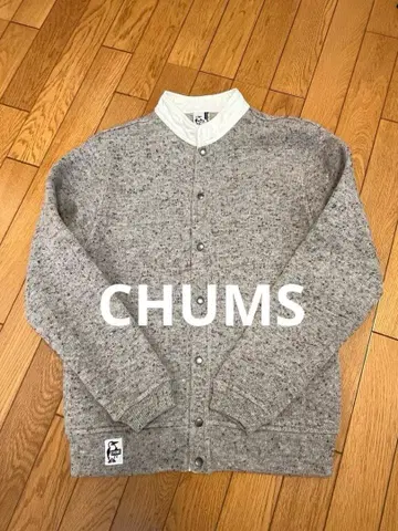 CHUMS 참스 가디건 트레이닝복 니트 스냅 버튼 S