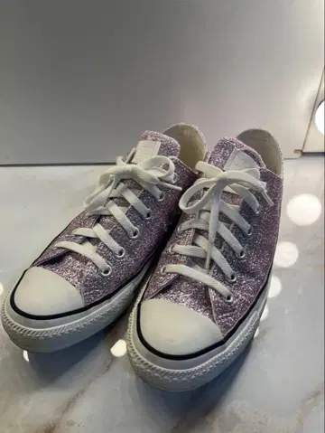 컨버스 올스타 핑크 글리터 스니커즈