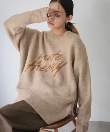 로리즈팜 로고 니트 풀오버 LS