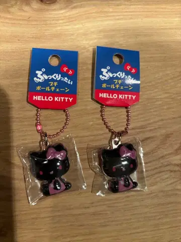 통통한 쁘띠 볼체인 헬로키티 2개 세트