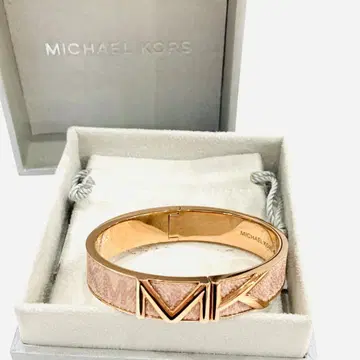 Y511-35 마이클코어스 MK 로고 뱅글 블레스 로즈 골드