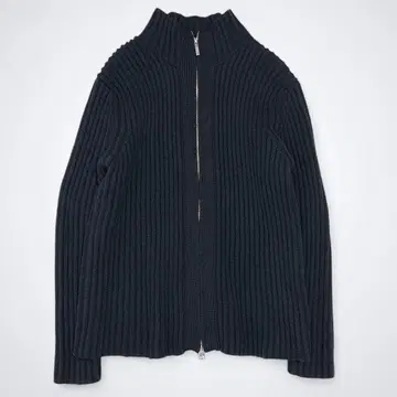 조셉옴므 드라이버즈 니트 블루종 리브 니트