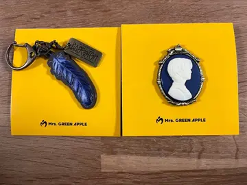 미세스 바벨탑 와카이 깃털 키링 카메오 2세트