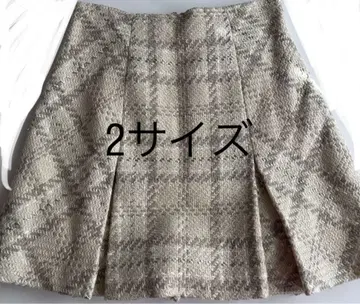 SNIDEL 로빙 체크 미니 스커트 쇼