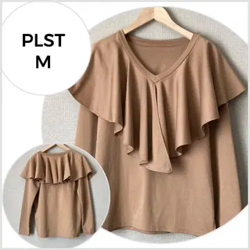 [ 새상품급 ] PLST 볼륨 프릴 옷깃 풀오버 M