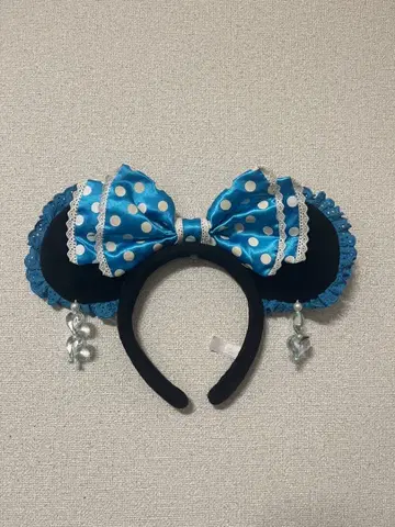 스카이블루 미니 머리띠