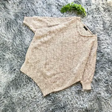 dix-huit age [ M ] 베이지 오버 사이즈 니트 여성용 의류