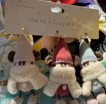 디즈니 크리스마스 2025 릴린린 봉제 인형 참 세트