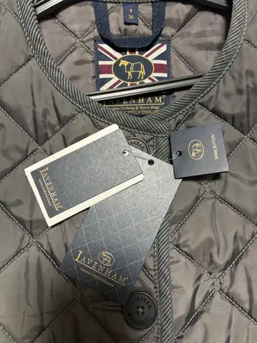 [ 새상품급 ] LAVENHAM 라벤햄 퀼팅 자켓 36 노카라