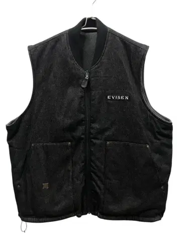 Evisen MICROFLEECE DENIM REVERSIBLE VEST