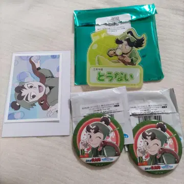 닌타마 란타로 이가사키 손헤이 우라카제 토내 스이파라 배지 카드 4점