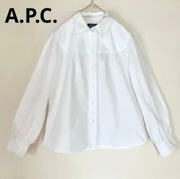 [새상품급] A.P.C. 화이트 긴팔 셔츠 여성용 34