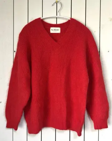 [ Ray beams 레이 빔즈 ] 니트 빨간색 레드 V넥