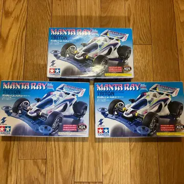 TAMIYA 미니 사륜구동 만타레이 트리톤 화이트 블루 블랙