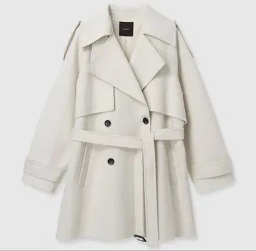 anuans 리버 울 미들 트렌치코트 ECRU