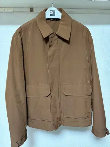 ZARA 브라운 점퍼 블루종, 다운