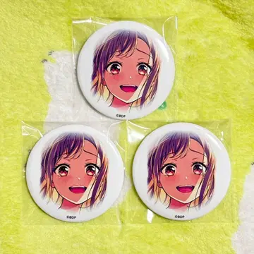 뱅드림 신자와 슈텐 이치가야 아리사 캔뱃지 3개 포피파