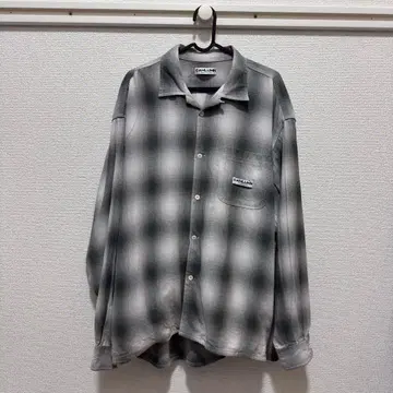 CAHLUMN 옴브레 체크 셔츠