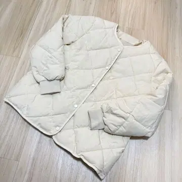 아이보리 퀼팅 자켓 여성용