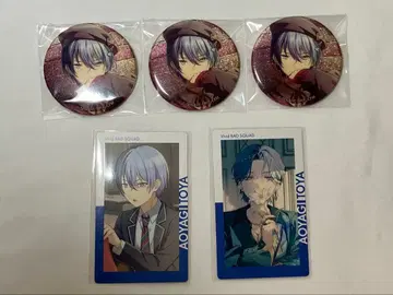 프로세카 아오야기 토야 캔뱃지 40B 3개 에피카 24C 노멀 2장