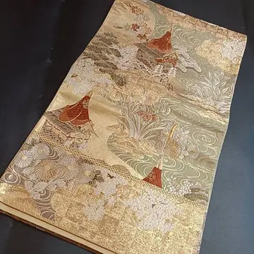 C46 치도리야 후쿠로 오비 금 포멀