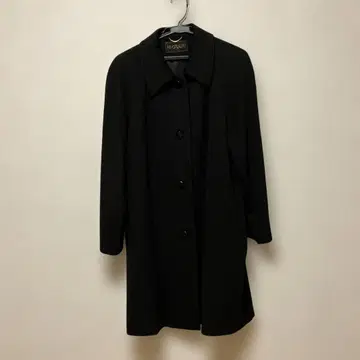 롱 코트 블랙 캐시미어 100%