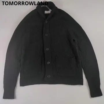 TOMORROWLAND 블랙 리브 가디건 코튼 실크 새상품급