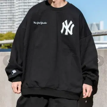 [ 즉시 품절 모델 ] perushu & MLB 콜라보 맨투맨