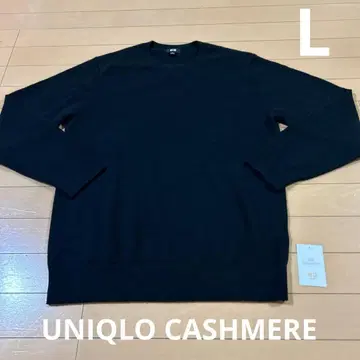 유니클로 UNIQLO 캐시미어 100% 남성용 L 스웨터 블랙