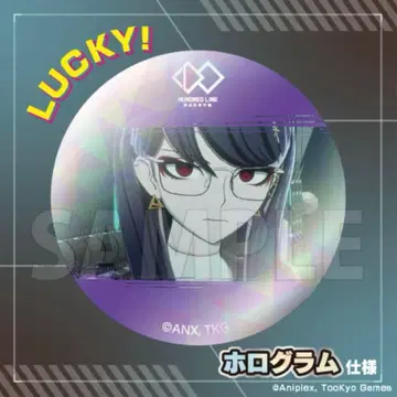 핸드라 시즈쿠하라 히루코 코토부키야 복권 홀로그램 캔뱃지 레어