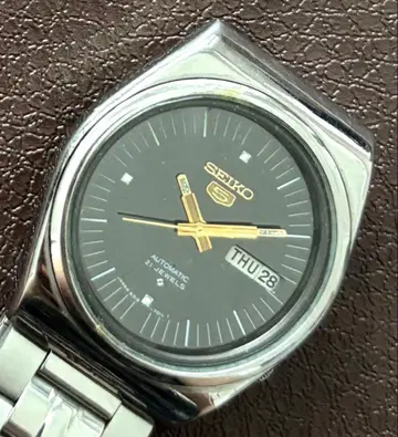 빈티지 SEIKO 남성용 손목시계 기계식 자동 와인딩 세이코