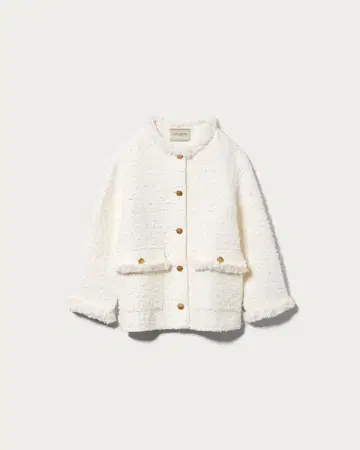 UNITED ARROWS 트위드 노카라 자켓