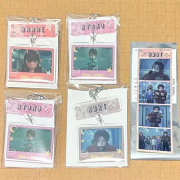 밀서브 연결 키링 카트 료코 x 2 아카네 푸리풍 씰 카트